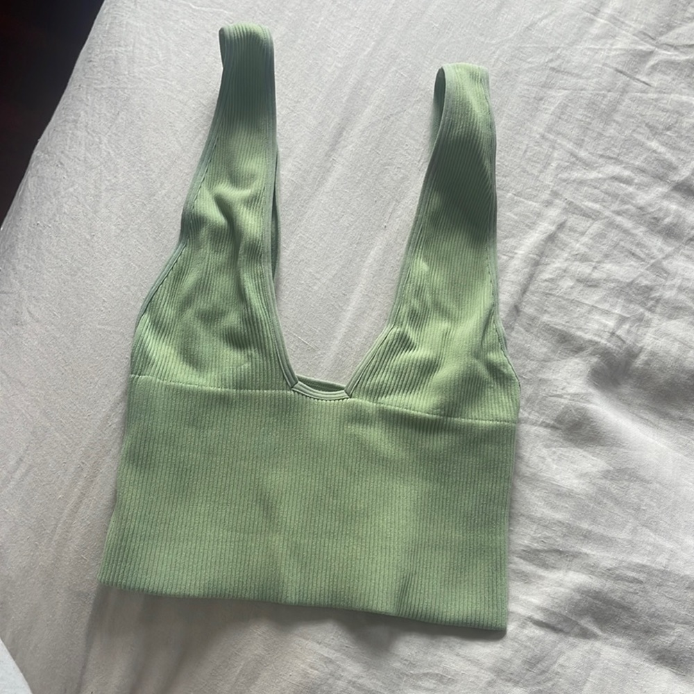 Green Crop Top from Free People